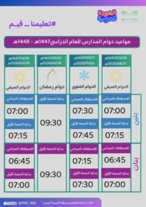 "413,551" ألف طالب وطالبة يعودون إلى مقاعد الدراسة بالمدينة المنورة غدًا