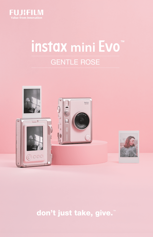 Fujifilm Introduces New “Gentle Rose” Color for the instax mini Evo™