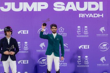 "المبطي" يخطف لقب شوط كأس العالم في "قفز السعودية"