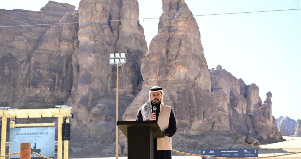 مؤتمر صحفي يكشف تفاصيل النسخة الخامسة من بطولة العُلا لبولو الصحراء 2026 بحضور جهات إعلامية محلية وعالمية