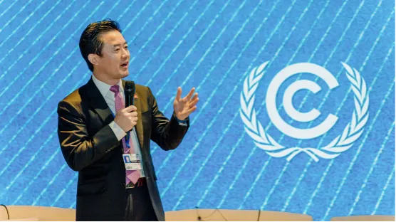 Charles Yang, Senior Vice President of Huawei, delivers keynote remarks