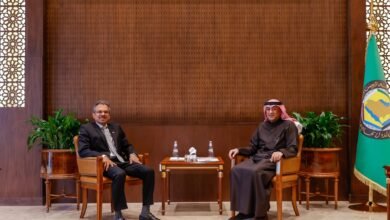 معالي الأمين العام لمجلس التعاون يستقبل سفير جمهورية سنغافورة لدى المملكة العربية السعودية