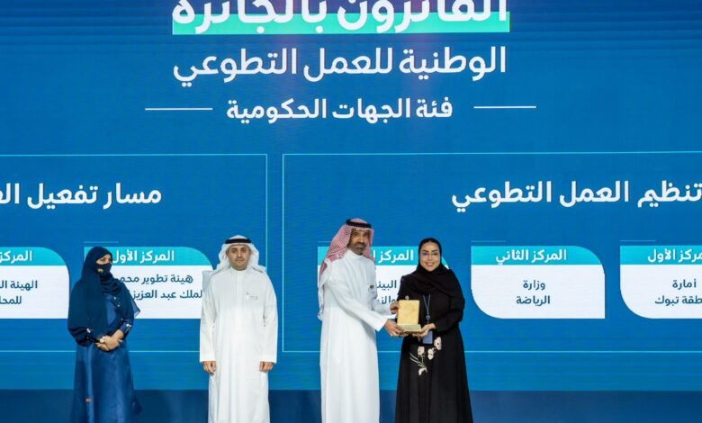 "الزكاة والضريبة والجمارك" تفوز بالجائزة الوطنية للعمل التطوعي لعام 2023م