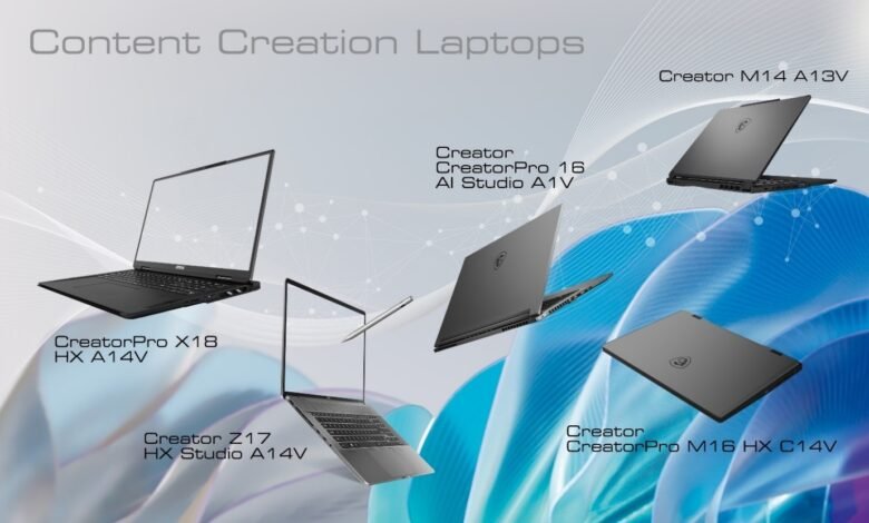 MSI Unveils Waves of AI-Ready Laptops at CES 2024