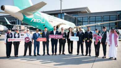 Flughafen Berlin Brandenburg BER; Erstflug der saudischen Fluggesellschaft Flynas von Berlin, Flughafen Berlin Brandenburg (BER), nach Jeddah, King Abdulaziz International Airport (JED)