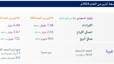 النهدي تواصل مسيرة تقدّمها عبر نمو إيراداتها بنسبة 9.0% على أساس سنوي والتزامها بتحقيق الربحية المستهدفة