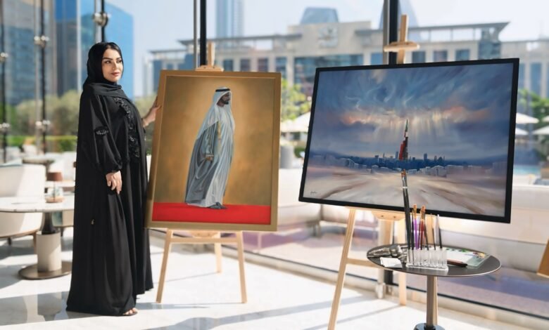 In Honour of the 53rd UAE National Day, Address Sky View collaborates with Emirati Artist Faezeh Mohammed Hassan to celebrate art, culture and history