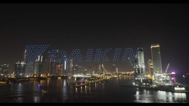 Dubai sky lights up with drone show celebrating 100 Years of Daikin