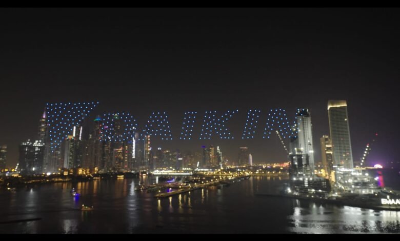 Dubai sky lights up with drone show celebrating 100 Years of Daikin