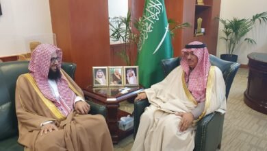 مدير عام فرع الرئاسة العامة لهيئة الأمر بالمعروف بمنطقة الرياض يزور محافظ المجمعة