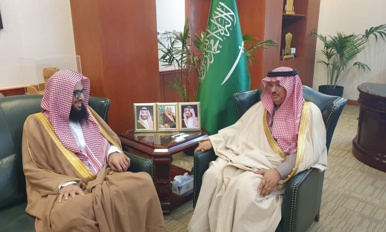 مدير عام فرع الرئاسة العامة لهيئة الأمر بالمعروف بمنطقة الرياض يزور محافظ المجمعة