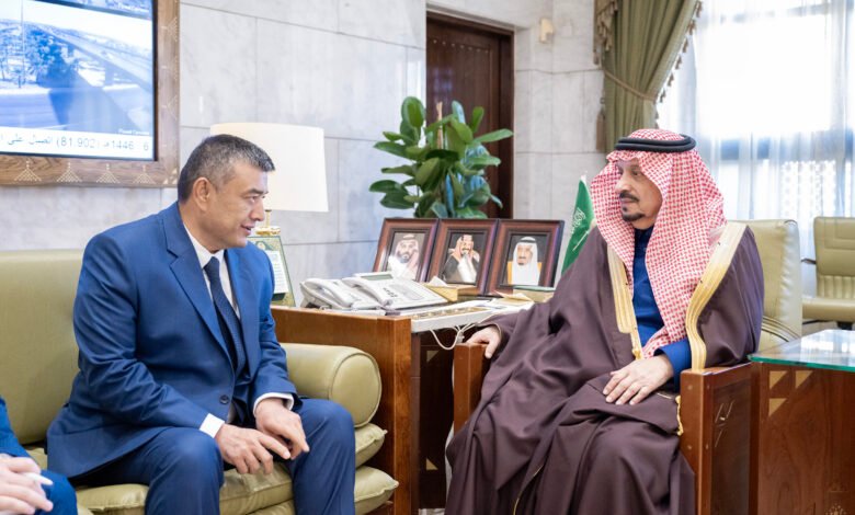 الأمير فيصل بن بندر يستقبل سفير أوزبكستان لدى المملكة