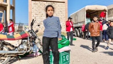 مركز الملك سلمان للإغاثة يوزع مساعدات إغاثية متنوعة في بلدة نصيب بمحافظة درعا السورية