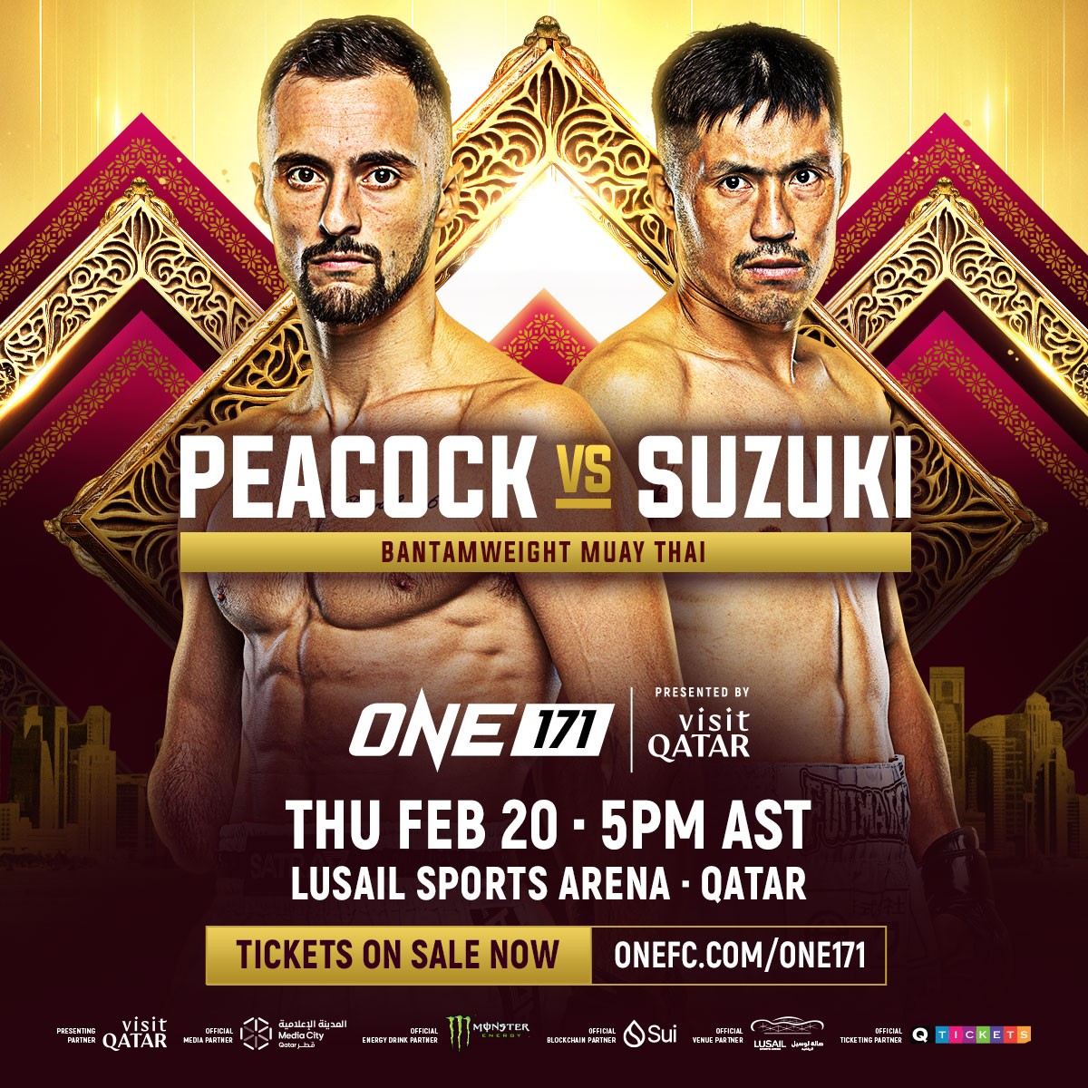 Jake Peacock Vs. Shinji Suzuki Muay Thai Clash Added To ONE 171: Qatar On February 20