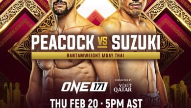 Jake Peacock Vs. Shinji Suzuki Muay Thai Clash Added To ONE 171: Qatar On February 20