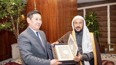 وزير الشؤون الإسلامية يستقبل سفير جمهورية كازاخستان لدى المملكة