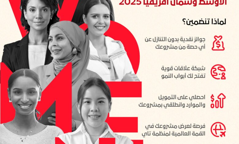 انطلاق النسخة السادسة من منافسة "تاي للنساء" لمنطقة الشرق الأوسط وشمال أفريقيا 2025 لدعم الجيل القادم من رائدات الأعمال