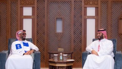 ولي العهد يستقبل سمو نائب حاكم إمارة أبوظبي