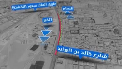 أمانة الشرقية تستكمل صيانة طريق الملك فهد وتحويل الحركة المرورية