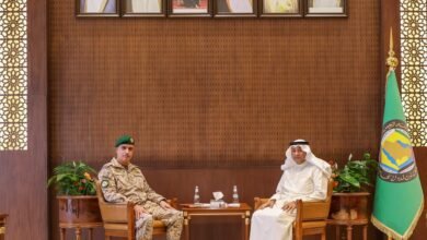 الأمين العام لمجلس التعاون يستقبل اللواء الركن عبدالعزيز أحمد البلوي بمناسبة توليه مهام منصبه الجديد قائداً للقيادة العسكرية الموحدة