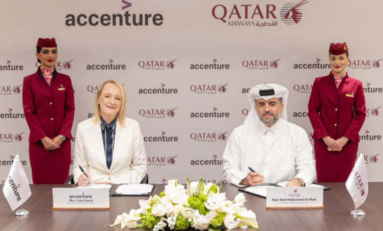 الخطوط الجوية القطرية وشركة اكسنتشر تستهلان شراكة مدعومة بالذكاء الاصطناعي لإرساء معايير جديدة للتميز في الطيران