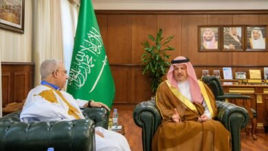 وكيل إمارة منطقة المدينة المنورة يستقبل سفيرَ الجمهورية الإسلامية الموريتانية لدى المملكة