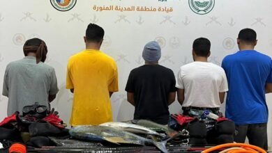 حرس الحدود بمنطقة المدينة المنورة يضبط (5) مخالفين للائحة الأمن والسلامة لمزاولي الأنشطة البحرية في المناطق البحرية للمملكة
