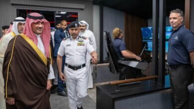 الأمير عبدالعزيز بن سعود يزور مقر الإدارة العامة لخفر السواحل الكويتية