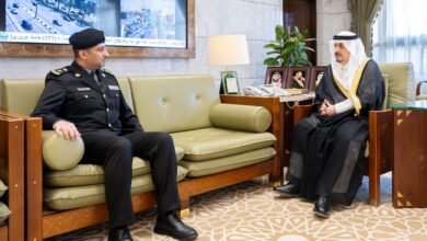 سمو أمير الرياض يستقبل مدير مركز العمليات الأمنية الموحدة بالمنطقة