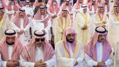 سمو أمير منطقة الرياض يؤدي صلاة الميت على صاحبة السمو الملكي الأميرة نوف بنت سعود بن عبدالعزيز آل سعود -رحمها الله-