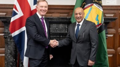 HE GCCSG Discusses with UK Secretary of State for Business and Trade and President of the Board of Trade, and Minister of State for Trade Affairs at the Ministry of Business and Trade the Optimal Ways to Address All Outstanding Issues in FTA Negotiations