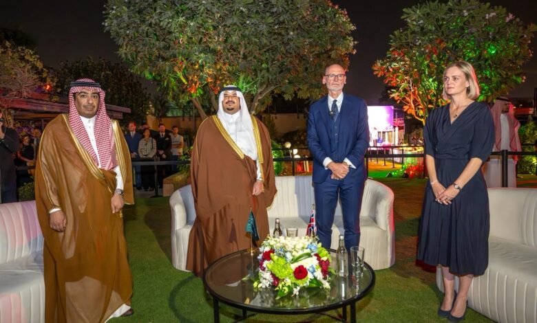 سمو نائب أمير منطقة الرياض يُشرّف حفل سفارة بريطانيا لدى المملكة بمناسبة اليوم الوطني