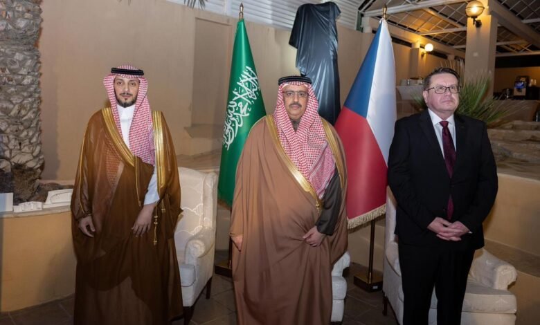 معالي وكيل إمارة منطقة الرياض يحضر حفل سفارة التشيك بمناسبة اليوم الوطني