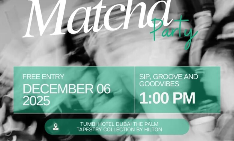 Sip, Sway, and Soak Up the Vibes at TUMBI Hotel Dubai’s Coffee Matcha Party 