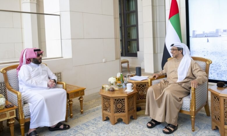 رئيس هيئة الترفيه يلتقي الشيخ منصور بن زايد في أبوظبي