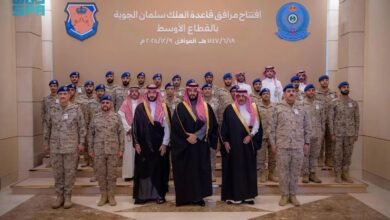 سمو ولي العهد يرعى حفل افتتاح مرافق قاعدة الملك سلمان الجوية بالقطاع الأوسط