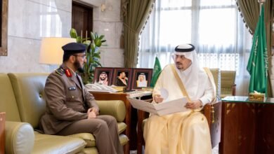 سمو أمير منطقة الرياض يستقبل مدير الدفاع المدني بالمنطقة